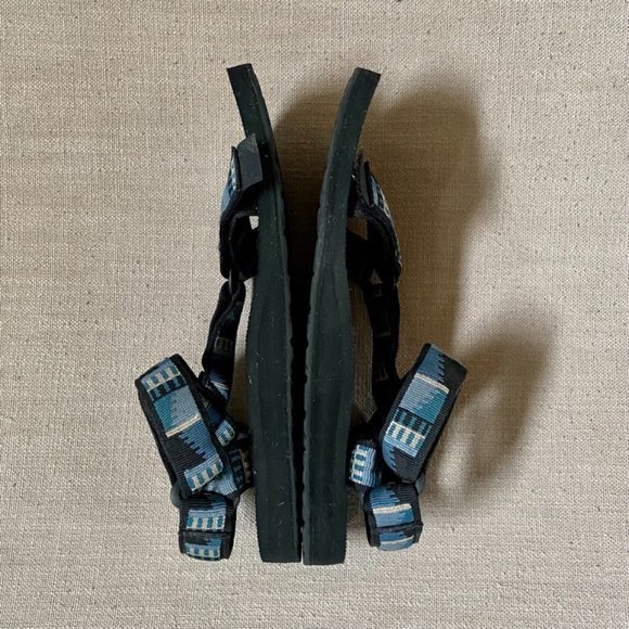 Men\'s Teva Original Universal Sandal Blue Black size 8 main image 4